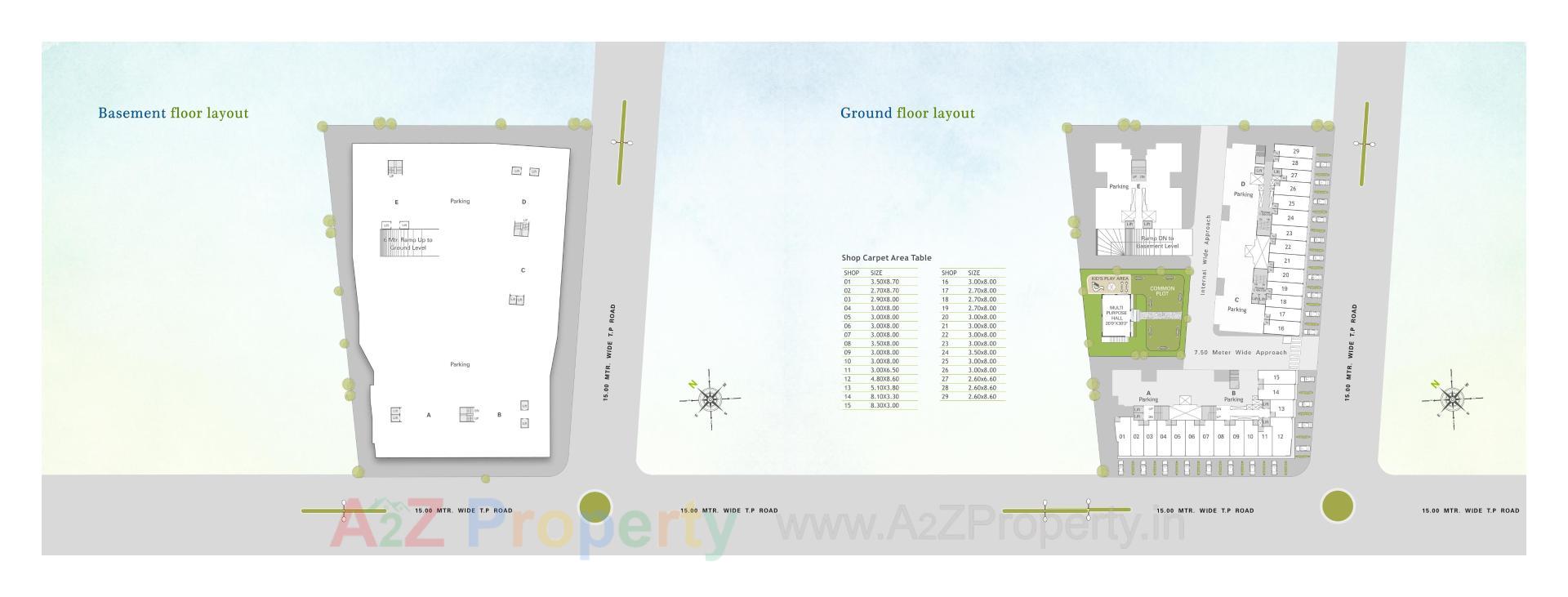 Layout of real estate project Shree Siddheshwar Highdeck located at Harni, Vadodara, Gujarat