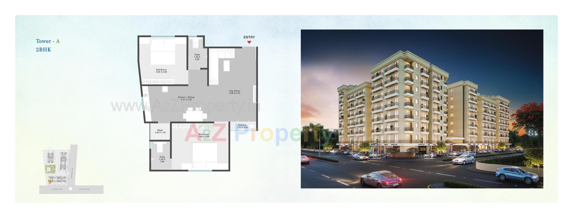 Layout of real estate project Shree Siddheshwar Highdeck located at Harni, Vadodara, Gujarat