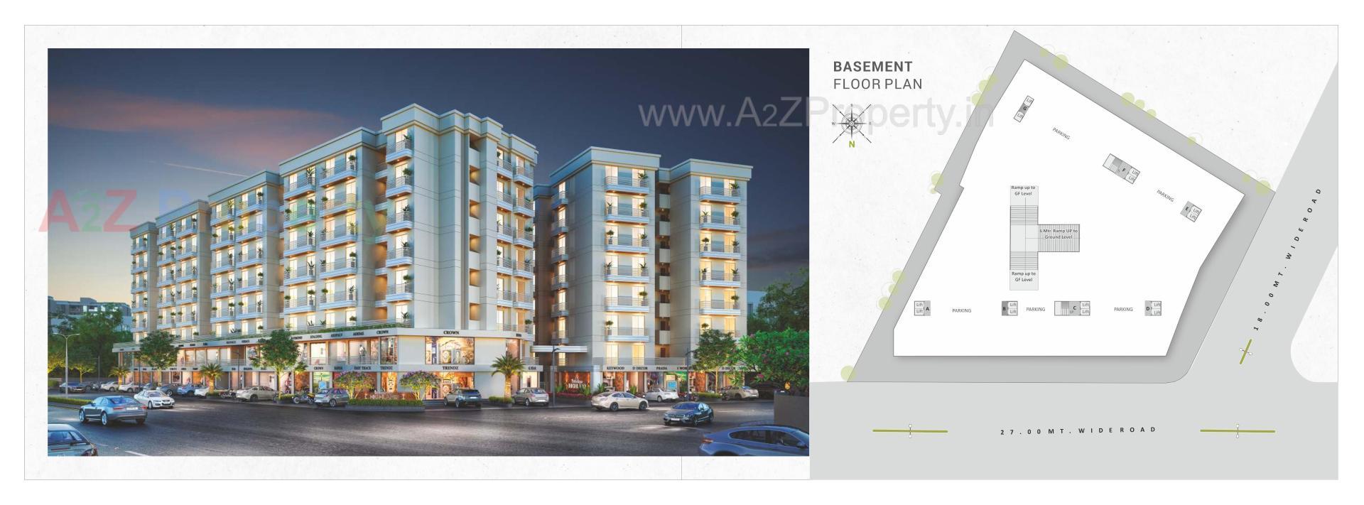 3D Elevation of real estate project Shree Siddheshwar Highland located at Kapurai, Vadodara, Gujarat