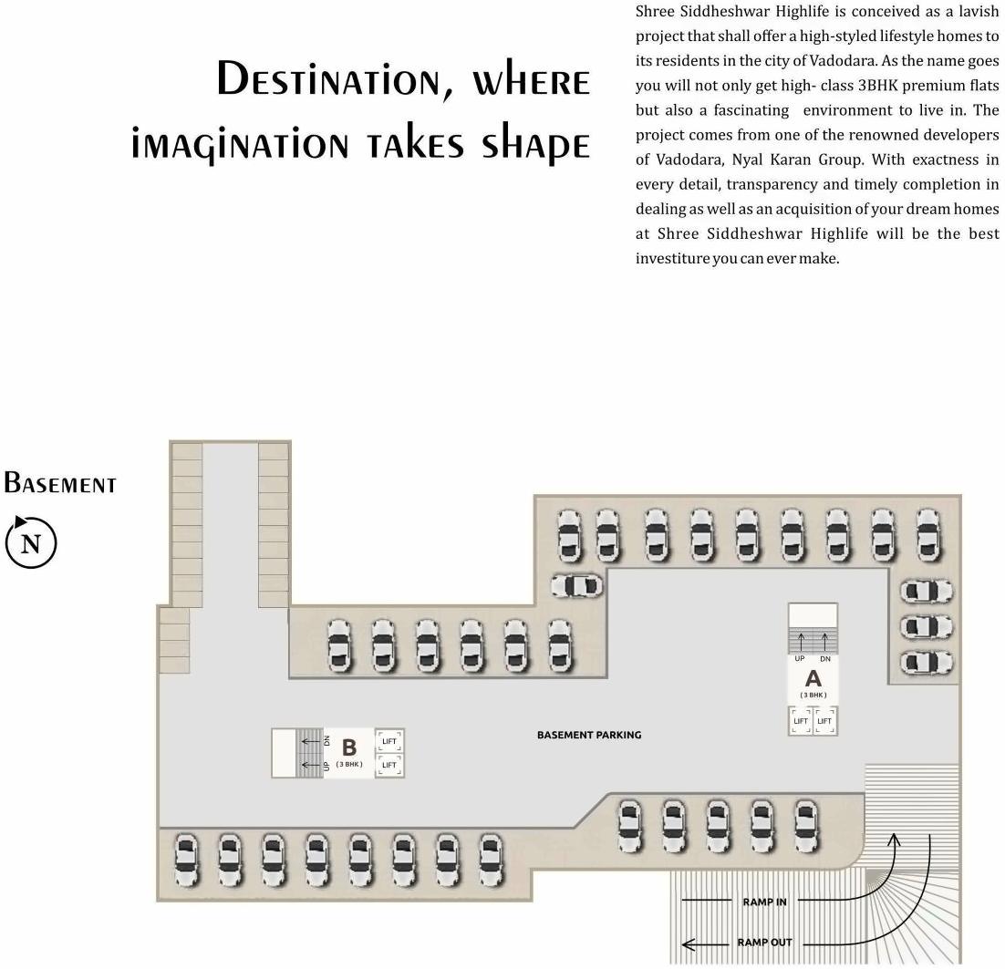 Layout of real estate project Shree Siddheshwar Highlife located at Harni, Vadodara, Gujarat