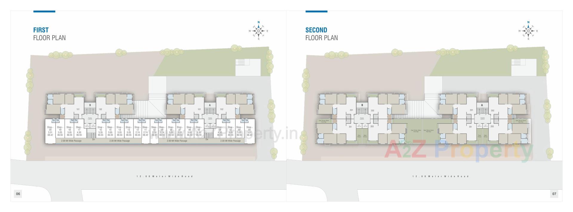 Layout of real estate project Shree Siddheshwar Highline located at Gotri, Vadodara, Gujarat