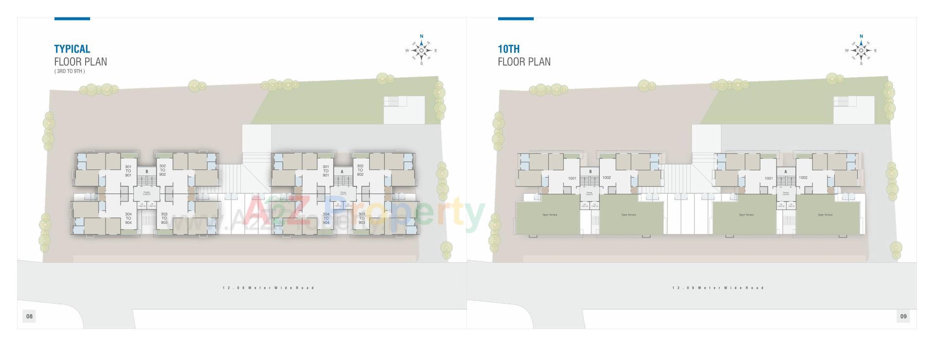 Layout of real estate project Shree Siddheshwar Highline located at Gotri, Vadodara, Gujarat