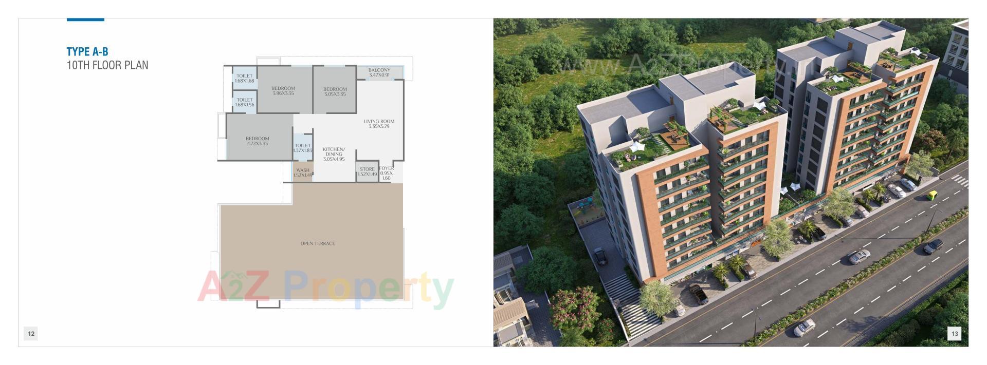 Layout of real estate project Shree Siddheshwar Highline located at Gotri, Vadodara, Gujarat
