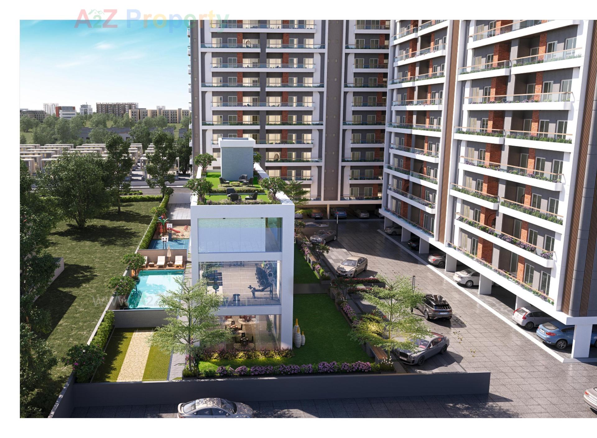 3D Elevation of real estate project Shree Siddheshwar Highness located at Bapod, Vadodara, Gujarat