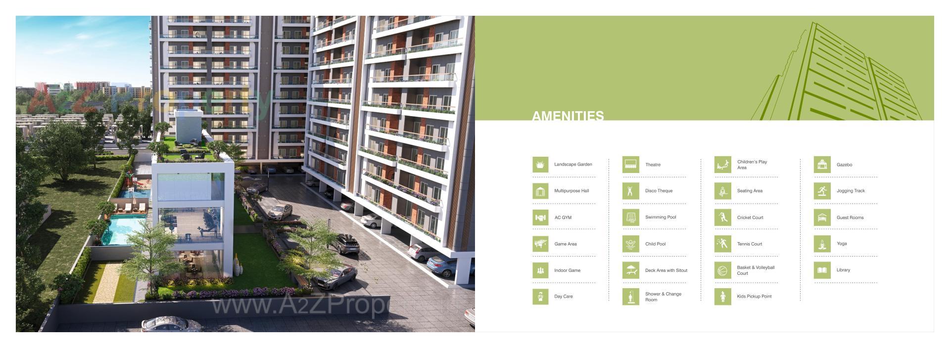 3D Elevation of real estate project Shree Siddheshwar Highness located at Bapod, Vadodara, Gujarat