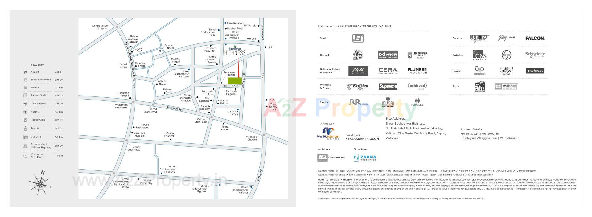  of real estate project Shree Siddheshwar Highness located at Bapod, Vadodara, Gujarat