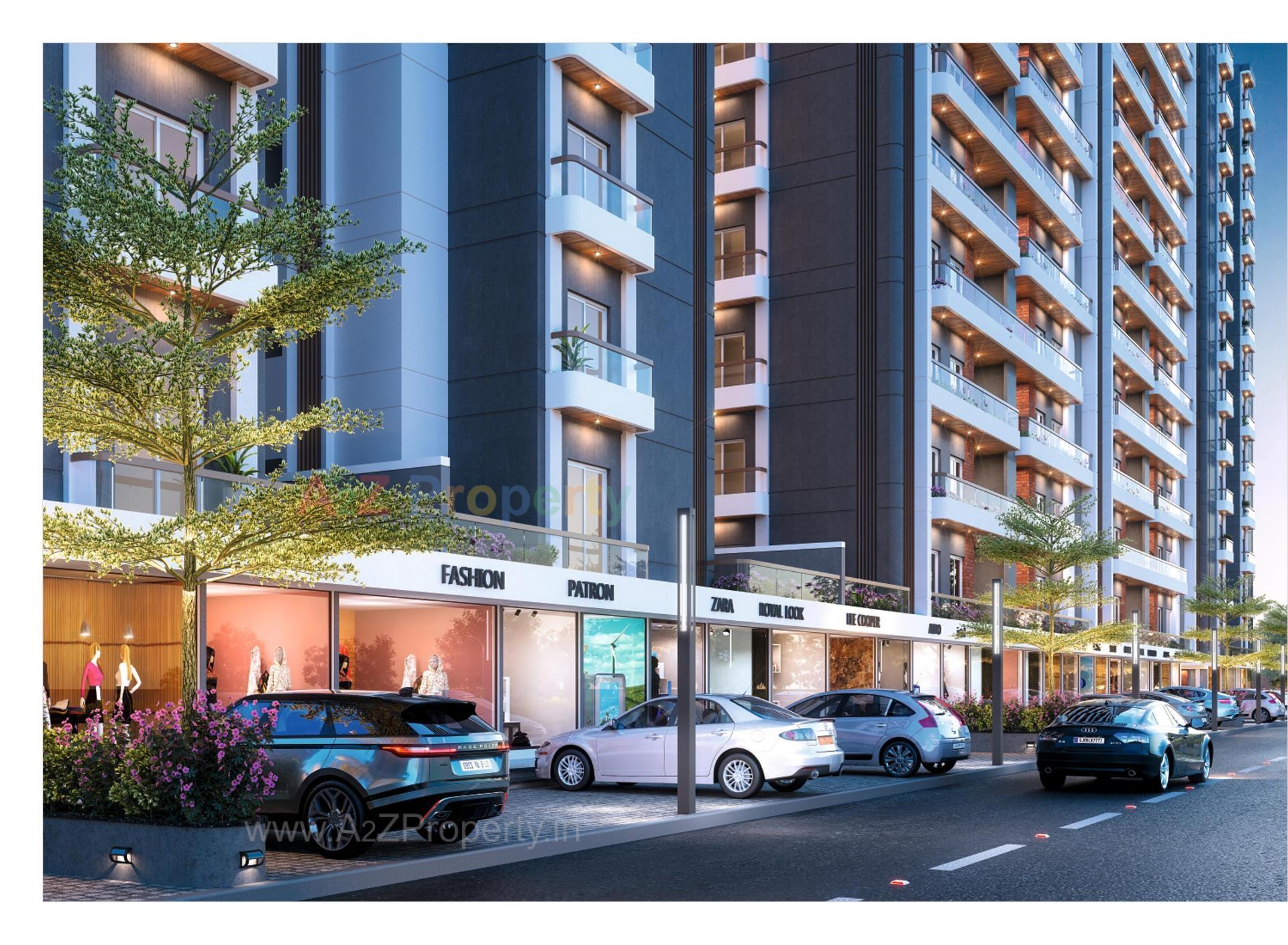 3D Elevation of real estate project Shree Siddheshwar Highness located at Bapod, Vadodara, Gujarat