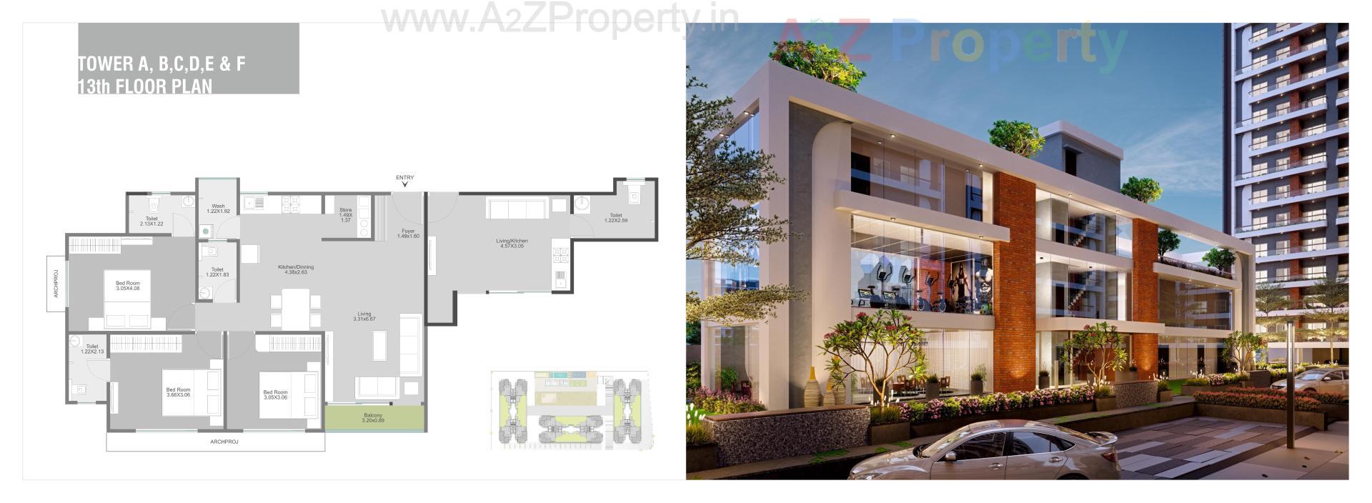 Layout of real estate project Shree Siddheshwar Highness located at Bapod, Vadodara, Gujarat