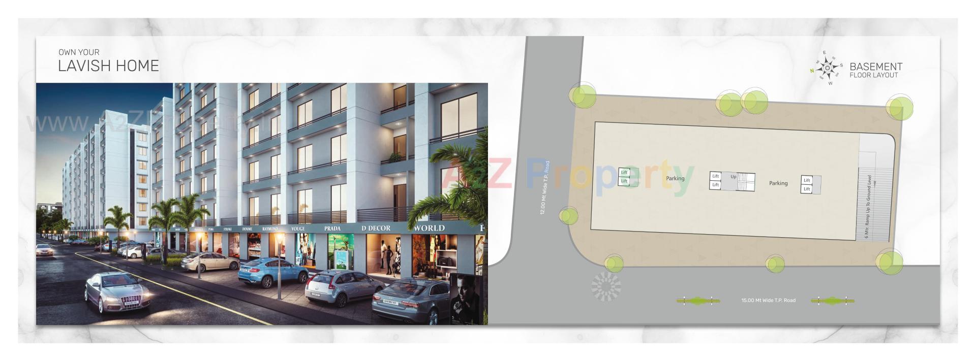 Layout of real estate project Shree Siddheshwar Highstreet located at Vadsar, Vadodara, Gujarat