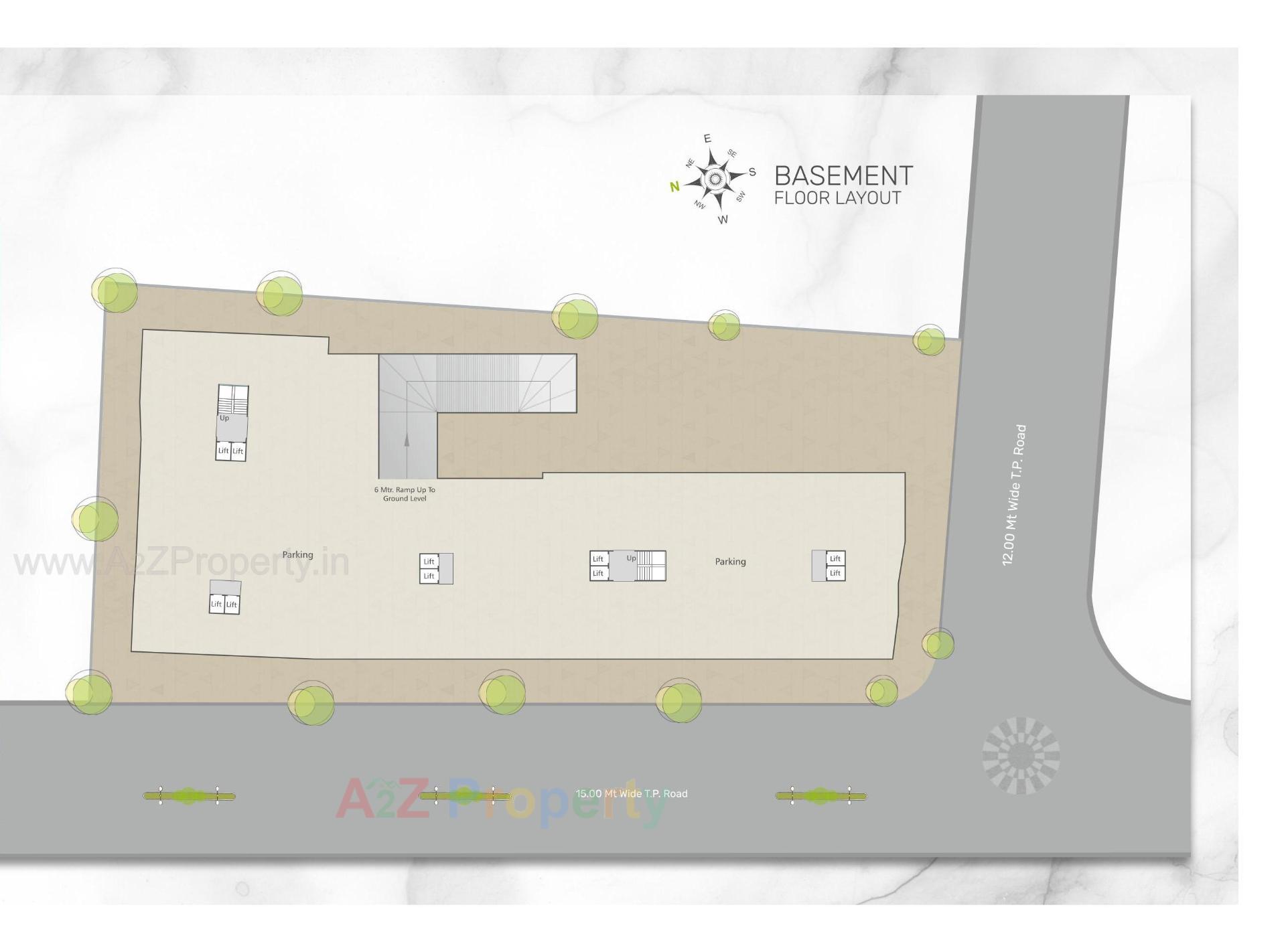Layout of real estate project Shree Siddheshwar Highstreet located at Vadsar, Vadodara, Gujarat