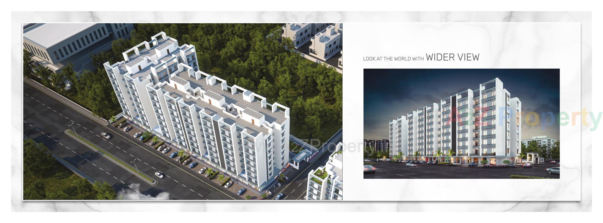 3D Elevation of real estate project Shree Siddheshwar Highstreet located at Vadsar, Vadodara, Gujarat