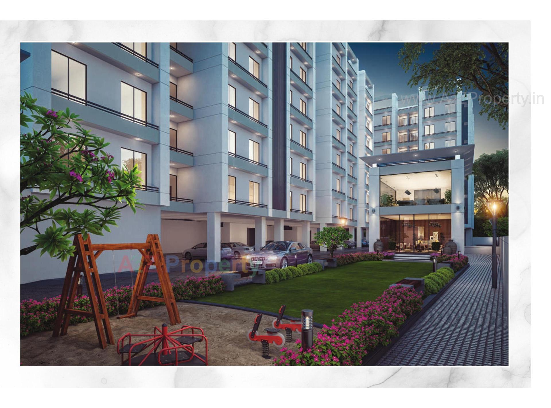 3D Elevation of real estate project Shree Siddheshwar Highstreet located at Vadsar, Vadodara, Gujarat