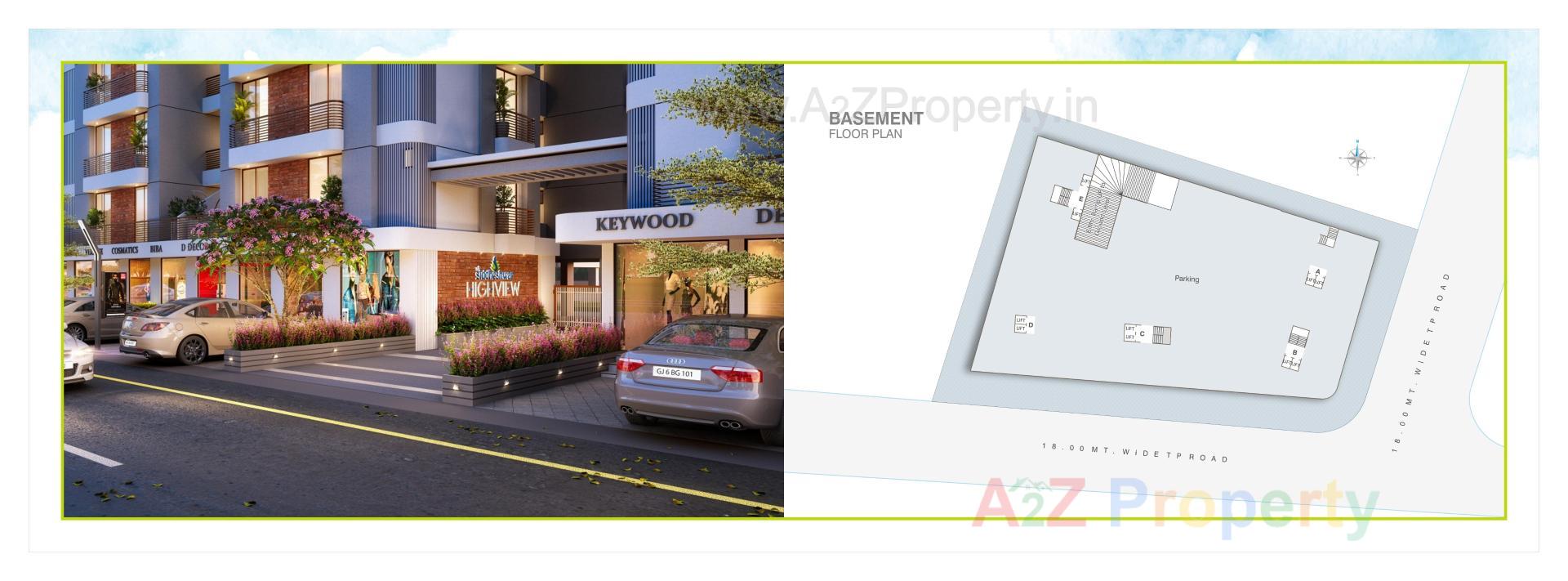 Layout of real estate project Shree Siddheshwar Highview located at Tarsali, Vadodara, Gujarat