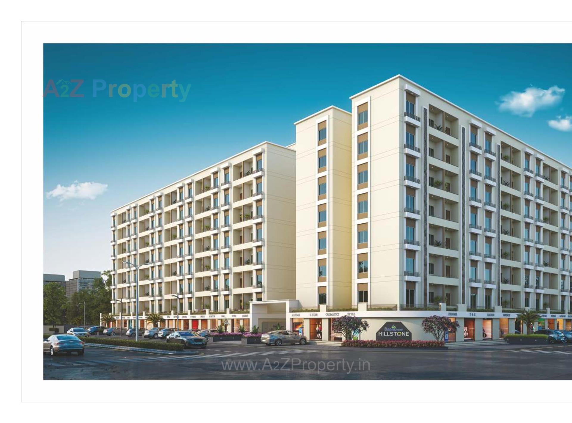 3D Elevation of real estate project Shree Siddheshwar Hillstone located at Waghodia, Vadodara, Gujarat