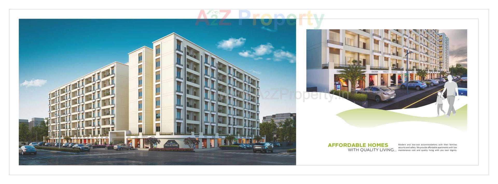 3D Elevation of real estate project Shree Siddheshwar Hillstone located at Waghodia, Vadodara, Gujarat