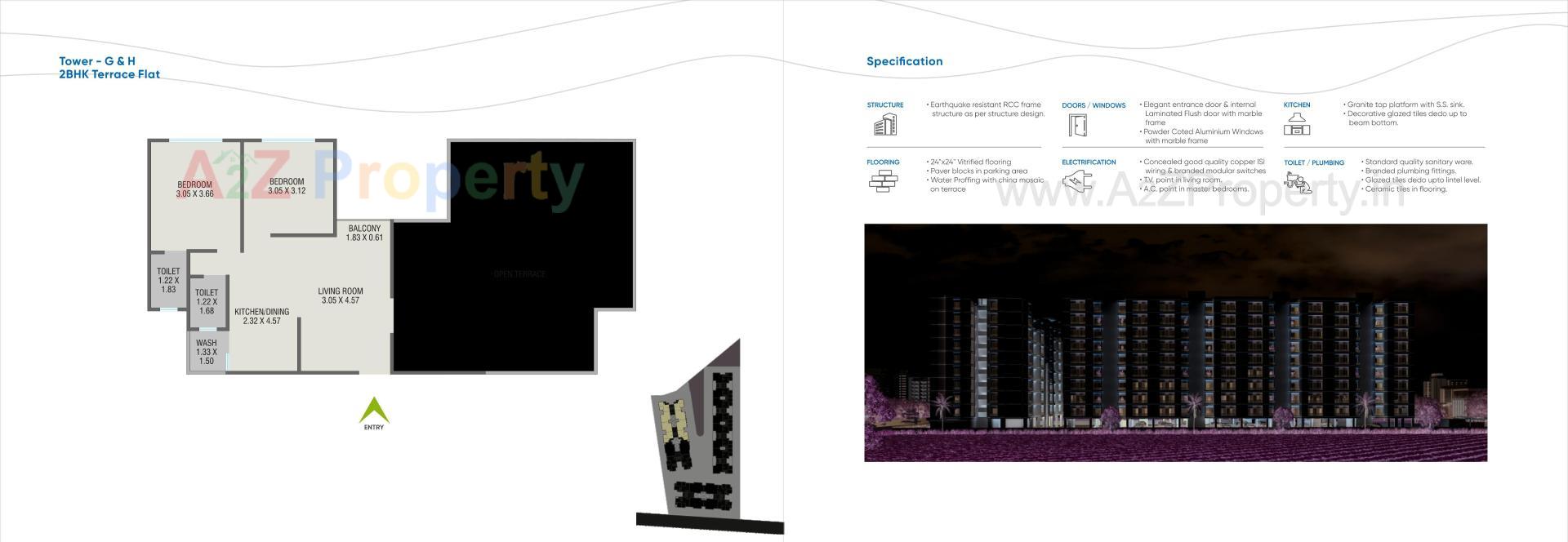  of real estate project Shree Siddheshwar Hilltown located at Vemali, Vadodara, Gujarat