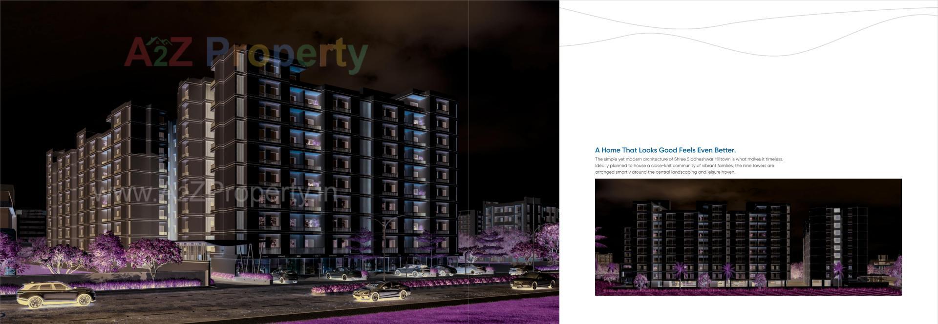 3D Elevation of real estate project Shree Siddheshwar Hilltown located at Vemali, Vadodara, Gujarat