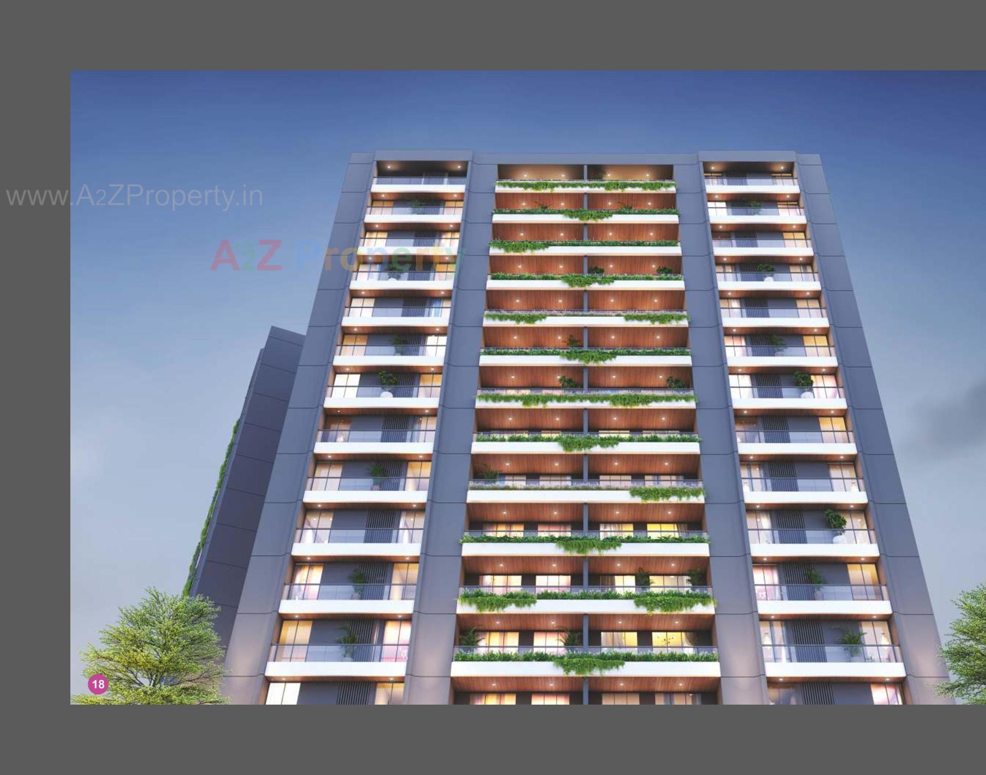 3D Elevation of real estate project Shree Siddheshwar Hollyhock located at Gorva, Vadodara, Gujarat