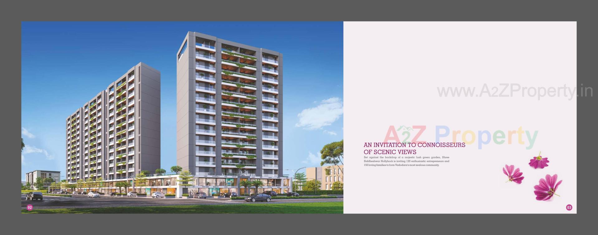 3D Elevation of real estate project Shree Siddheshwar Hollyhock located at Gorva, Vadodara, Gujarat