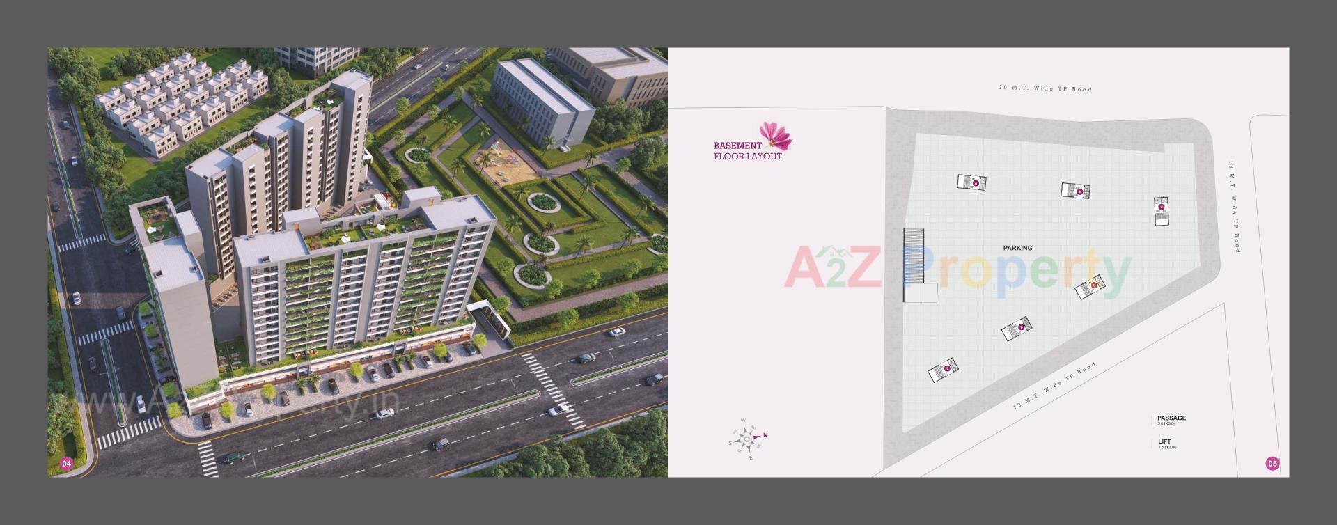Layout of real estate project Shree Siddheshwar Hollyhock located at Gorva, Vadodara, Gujarat