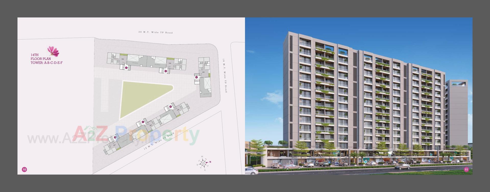 3D Elevation of real estate project Shree Siddheshwar Hollyhock located at Gorva, Vadodara, Gujarat