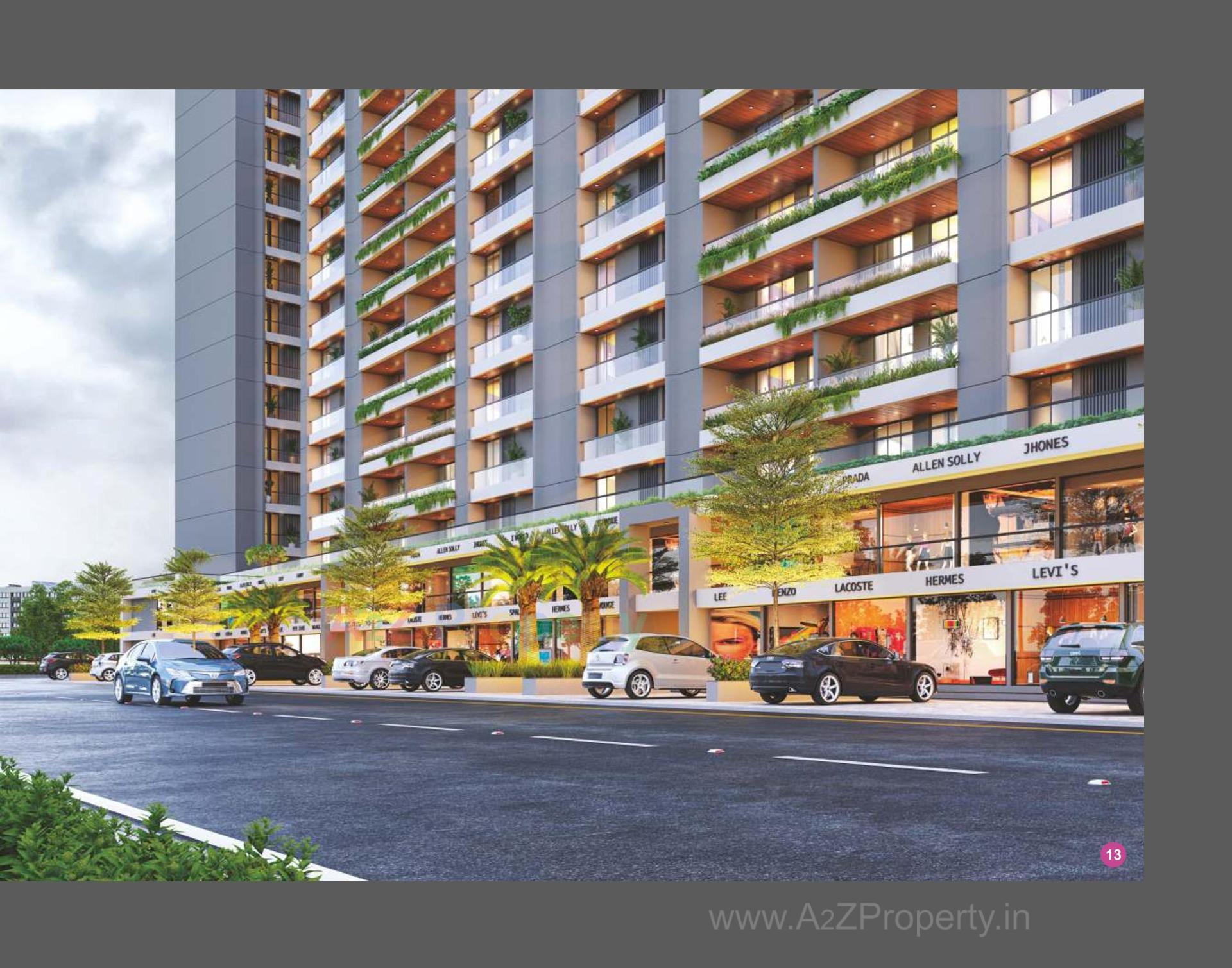 3D Elevation of real estate project Shree Siddheshwar Hollyhock located at Gorva, Vadodara, Gujarat