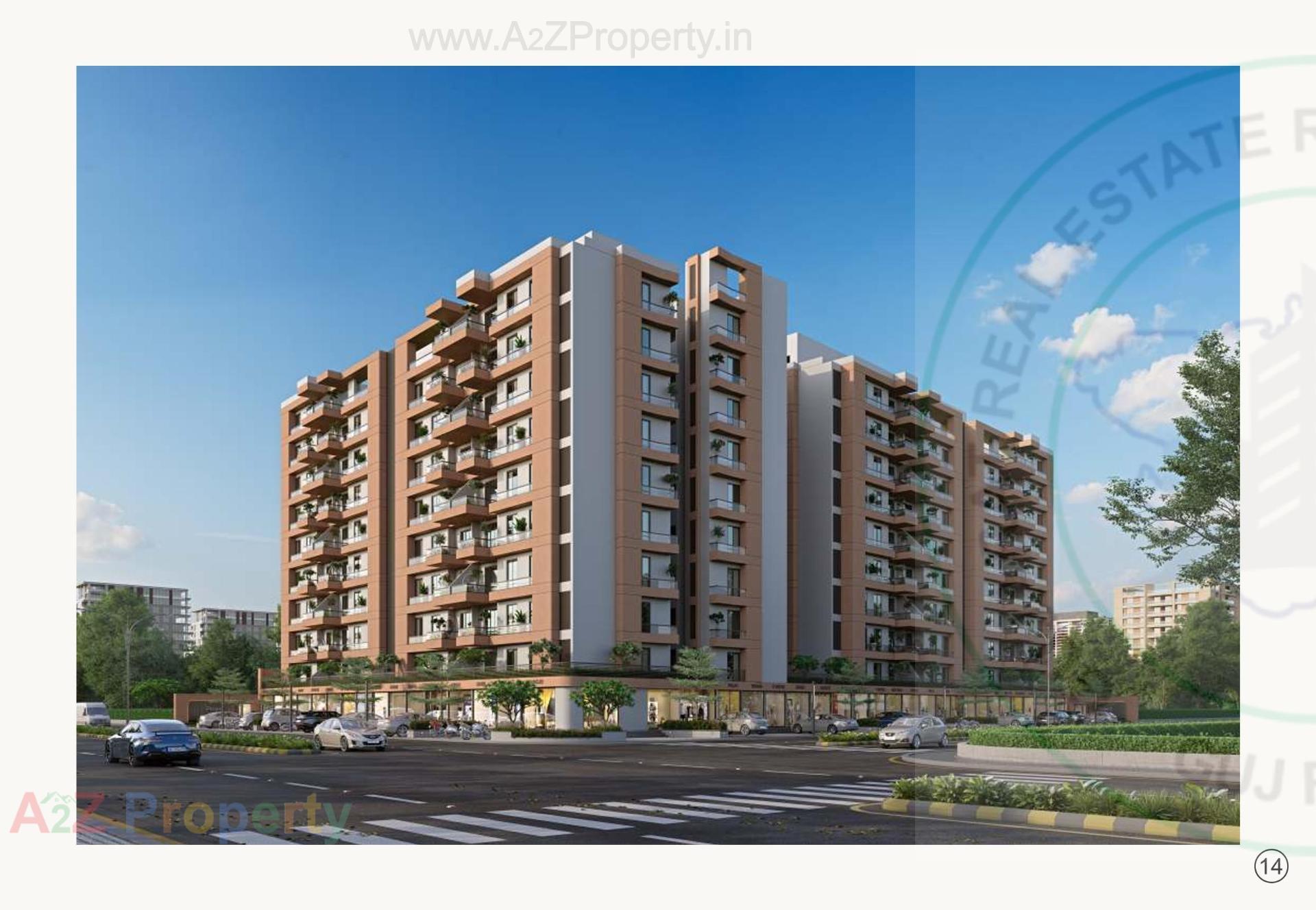 3D Elevation of real estate project Shree Siddheshwar Holyland located at Vemali, Vadodara, Gujarat
