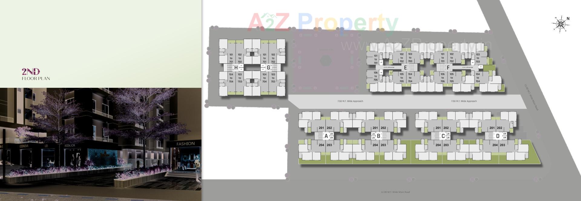 Layout of real estate project Shree Siddheshwar Hometown located at Kapurai, Vadodara, Gujarat