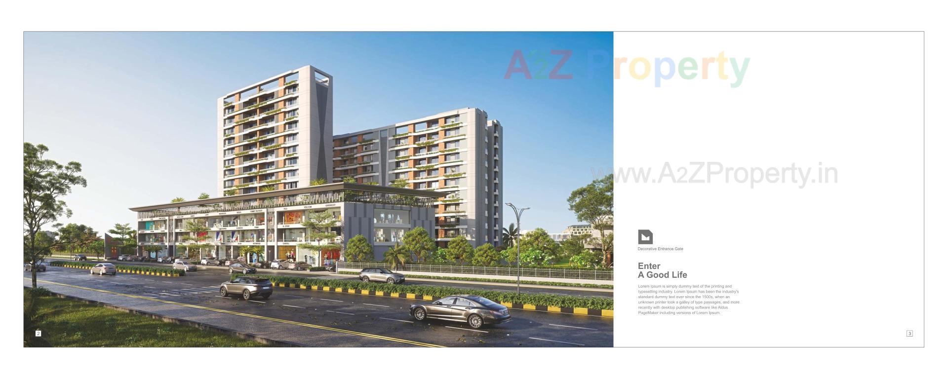 3D Elevation of real estate project Shree Siddheshwar Hridayam located at Bhayli, Vadodara, Gujarat