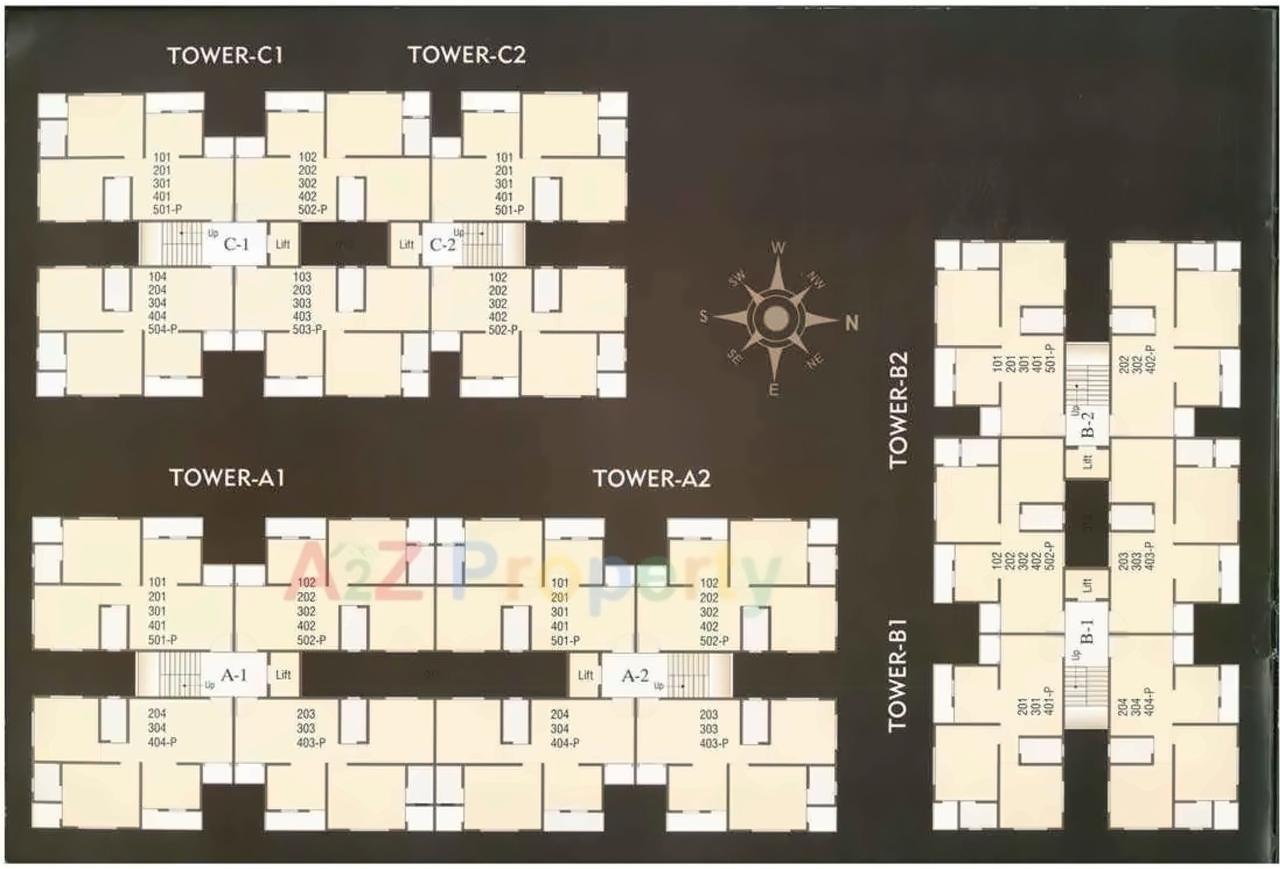 Layout of real estate project Shree Siddheshwar Krishna located at Bhayli, Vadodara, Gujarat