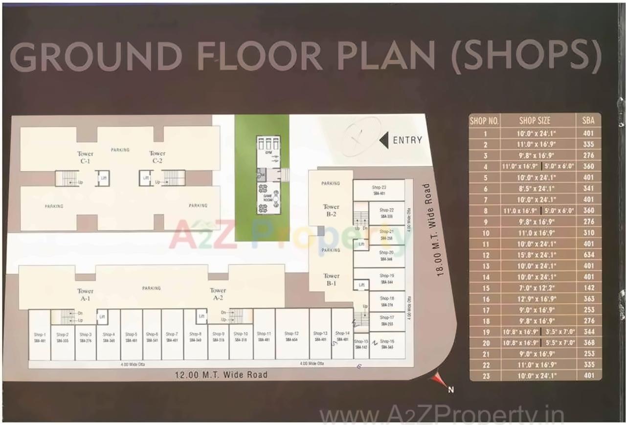 Layout of real estate project Shree Siddheshwar Krishna located at Bhayli, Vadodara, Gujarat