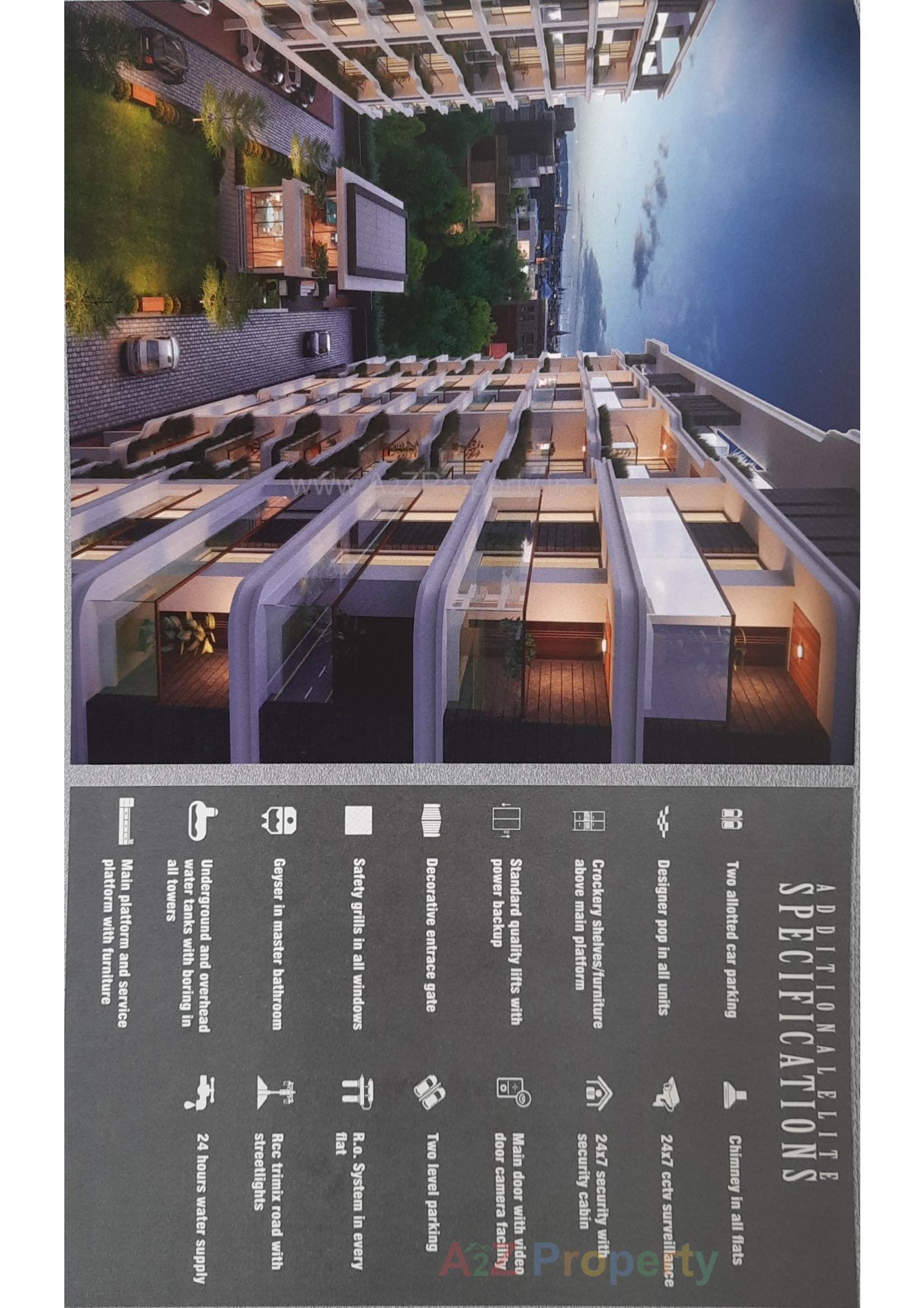 3D Elevation of real estate project Shree Siddheshwar Pacific located at Harni, Vadodara, Gujarat