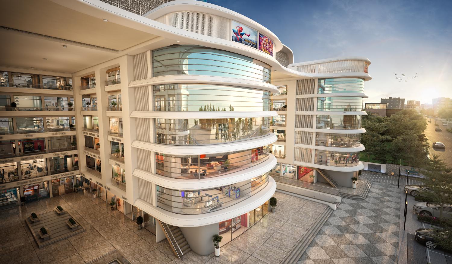 Elevation 1 of real estate project Shree Siddheshwar Paradise located at Harni, Vadodara, Gujarat