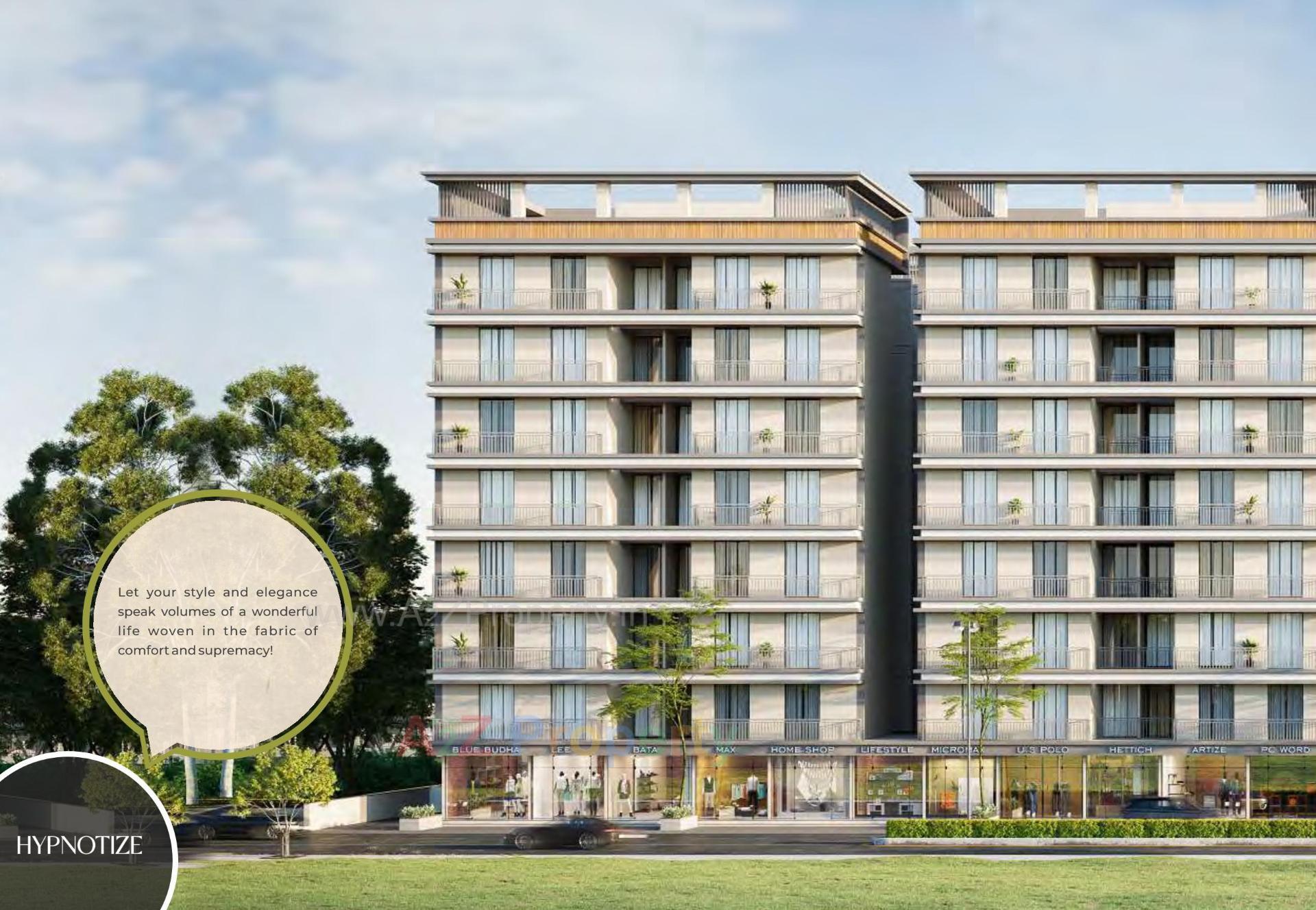 3D Elevation of real estate project Shree Siddheshwar Pride located at Bapod, Vadodara, Gujarat