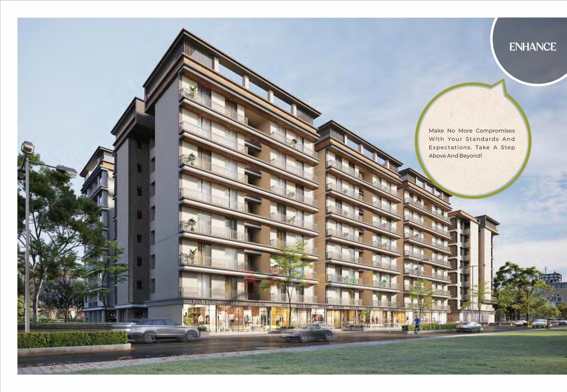 3D Elevation of real estate project Shree Siddheshwar Pride located at Bapod, Vadodara, Gujarat