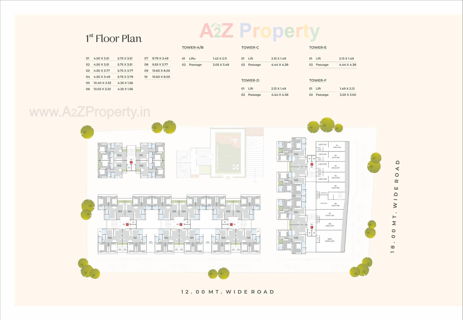 Layout of real estate project Shree Siddheshwar Pride located at Bapod, Vadodara, Gujarat
