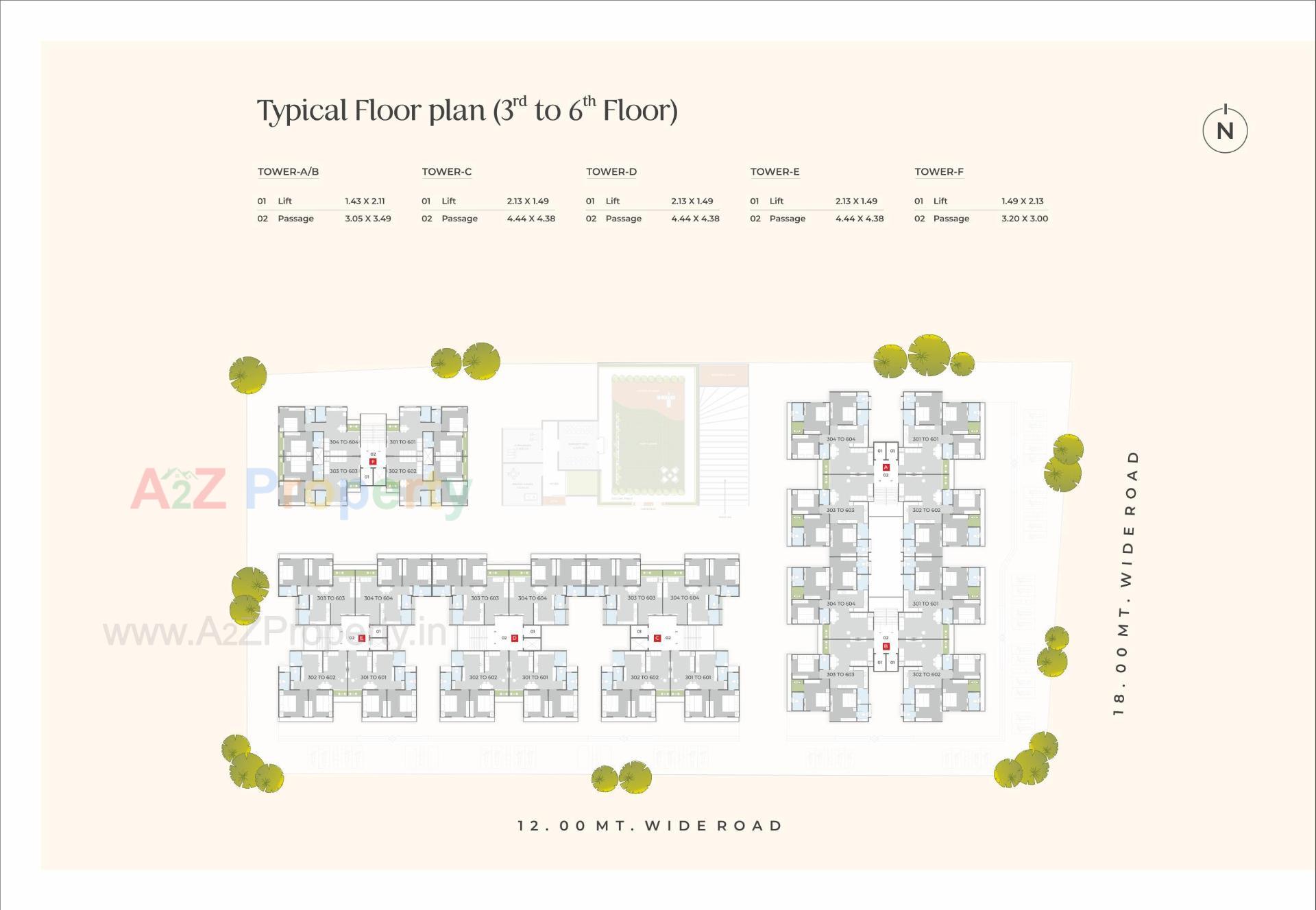 Layout of real estate project Shree Siddheshwar Pride located at Bapod, Vadodara, Gujarat