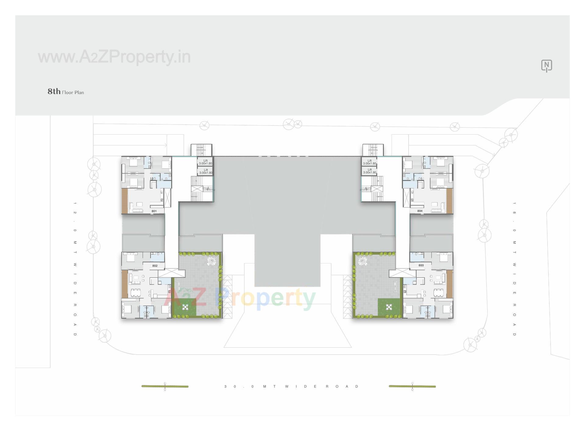 Layout of real estate project Shree Siddheshwar Prime Plus located at Harni, Vadodara, Gujarat