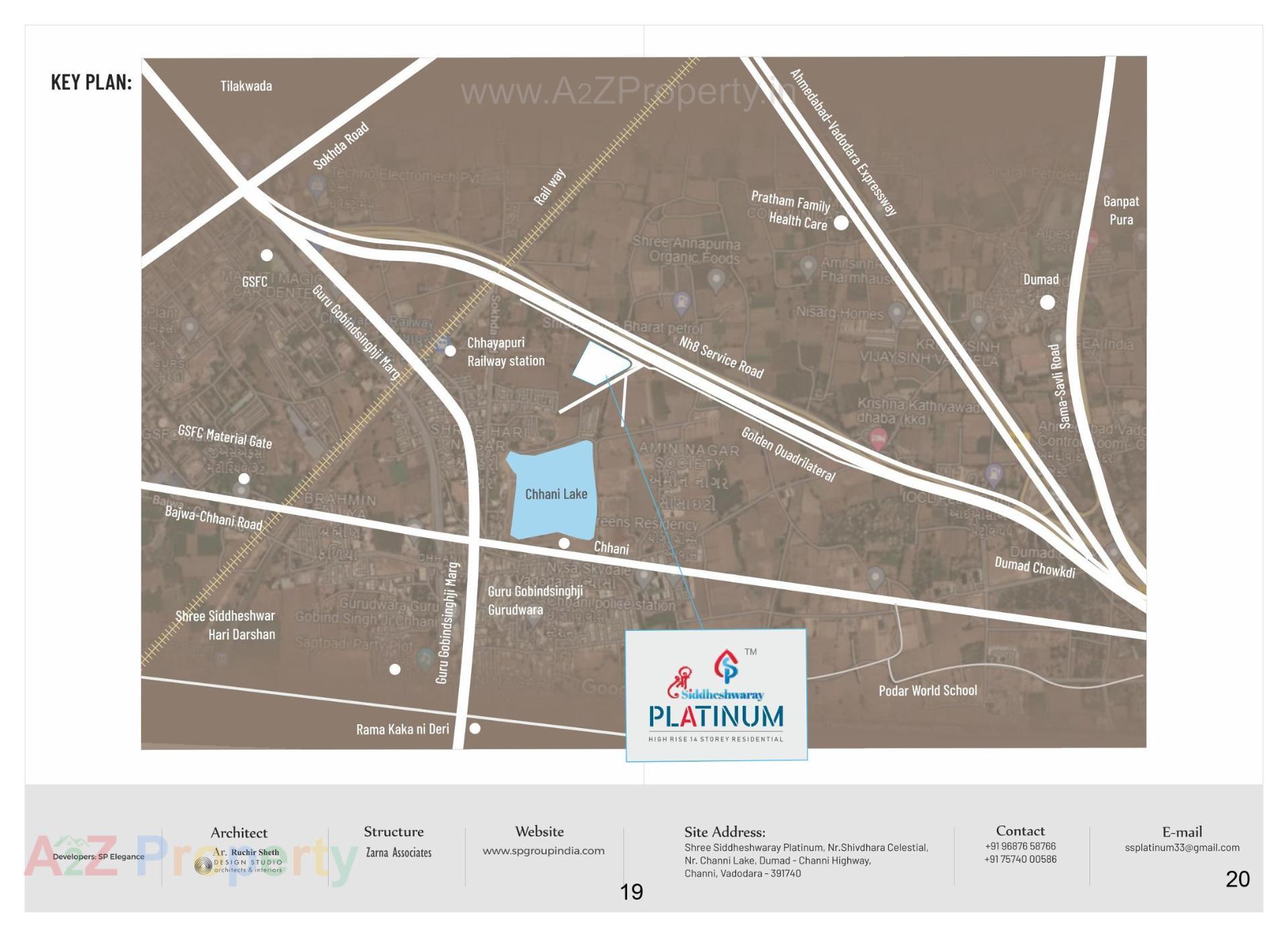  of real estate project Shree Siddheshwaray Platinum located at Chhani, Vadodara, Gujarat