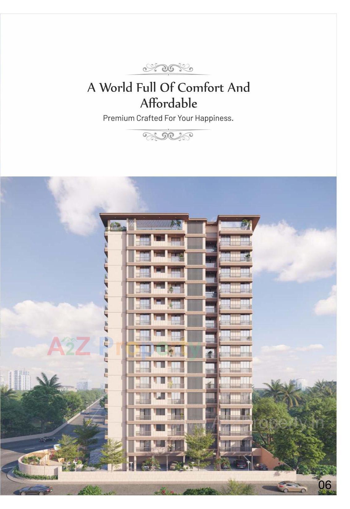 3D Elevation of real estate project Shree Siddheshwaray Platinum located at Chhani, Vadodara, Gujarat