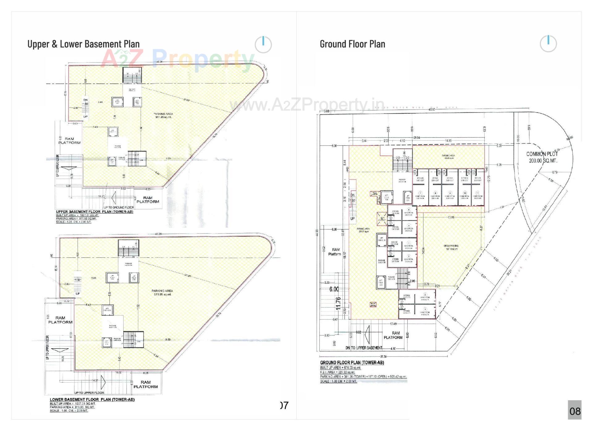 Layout of real estate project Shree Siddheshwaray Platinum located at Chhani, Vadodara, Gujarat