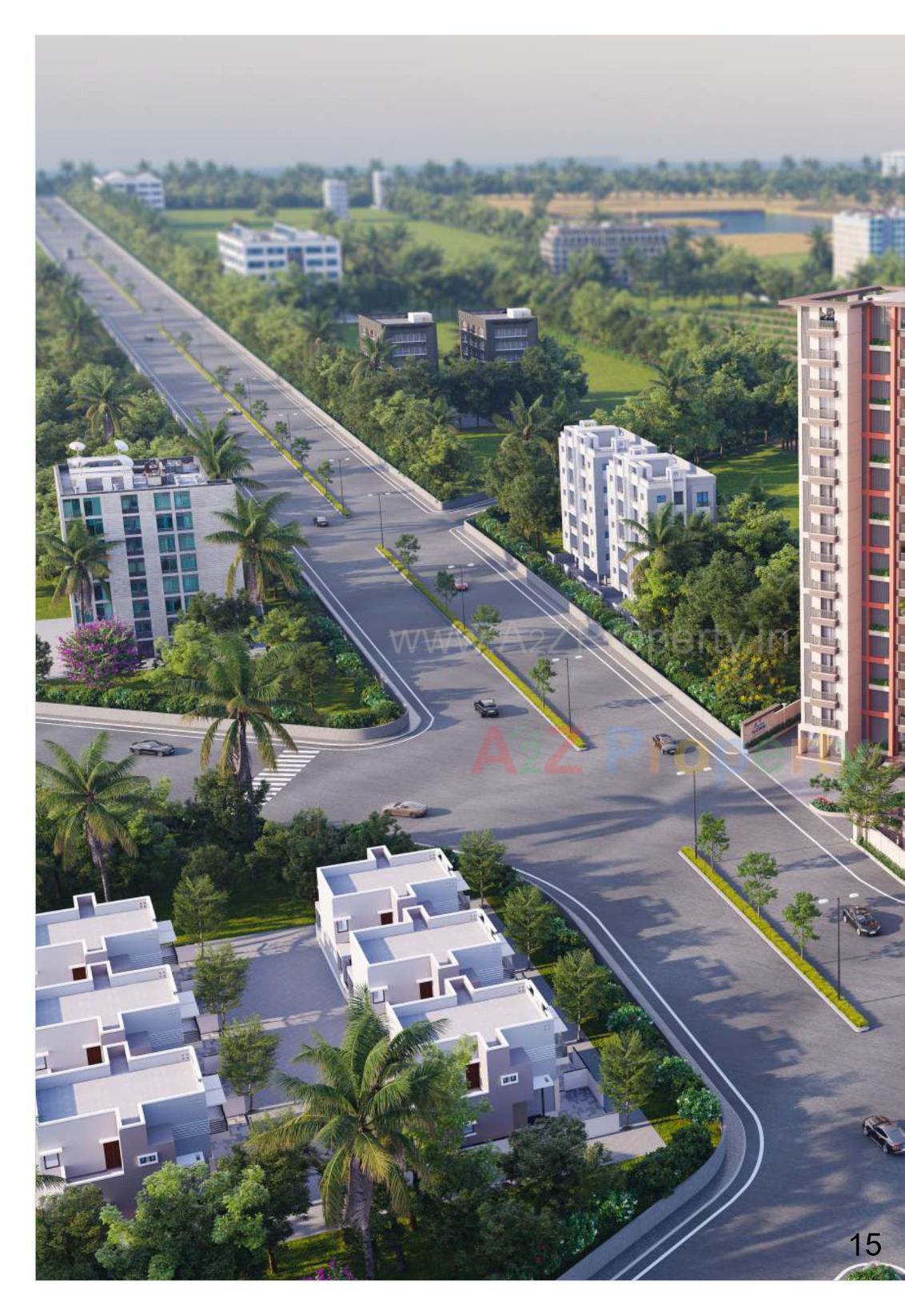 3D Elevation of real estate project Shree Siddheshwaray Platinum located at Chhani, Vadodara, Gujarat