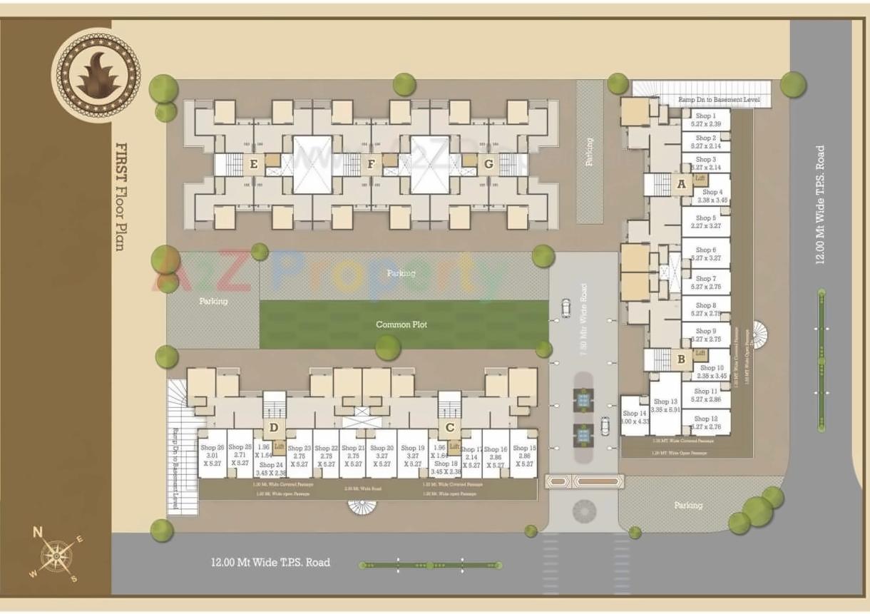 Layout of real estate project Shree Siddheshwer Happy Homes located at Harni, Vadodara, Gujarat