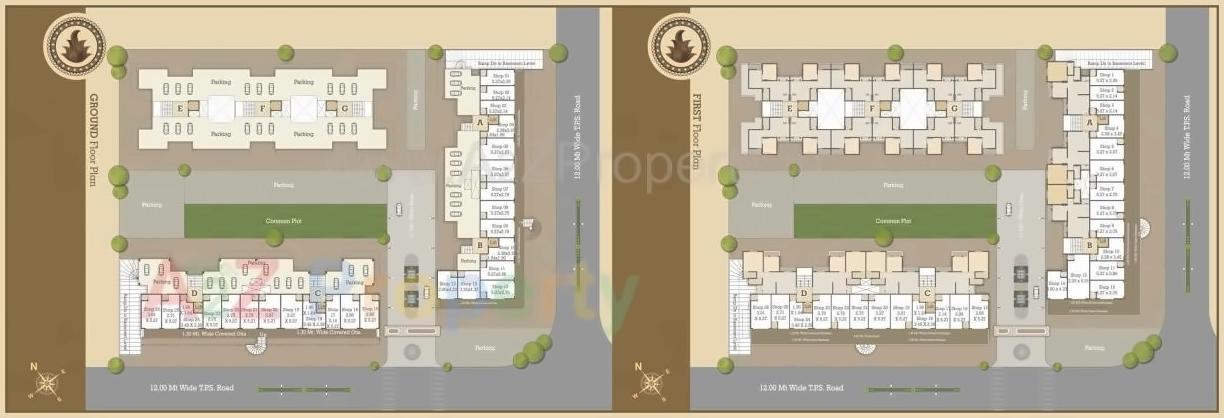 Layout of real estate project Shree Siddheshwer Happy Homes located at Harni, Vadodara, Gujarat