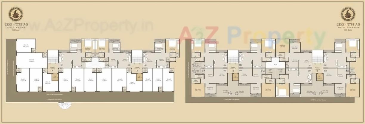 Layout of real estate project Shree Siddheshwer Happy Homes located at Harni, Vadodara, Gujarat