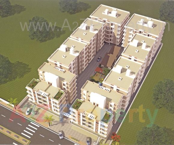 3D Elevation of real estate project Shree Siddheshwer Heights located at Sayajipura, Vadodara, Gujarat