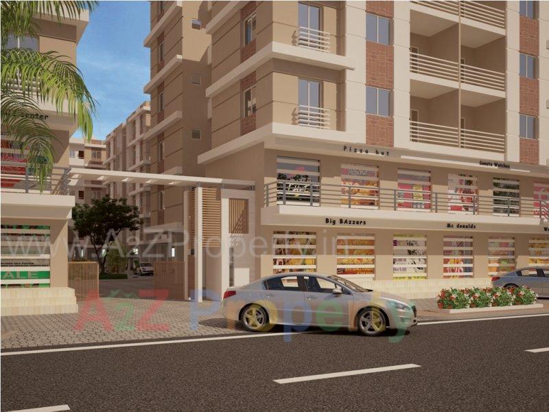 3D Elevation of real estate project Shree Siddheshwer Heights located at Sayajipura, Vadodara, Gujarat