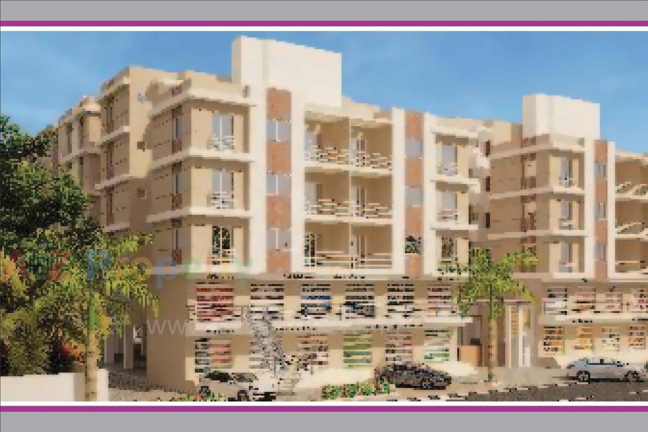 3D Elevation of real estate project Shree Siddheshwer Heights located at Sayajipura, Vadodara, Gujarat