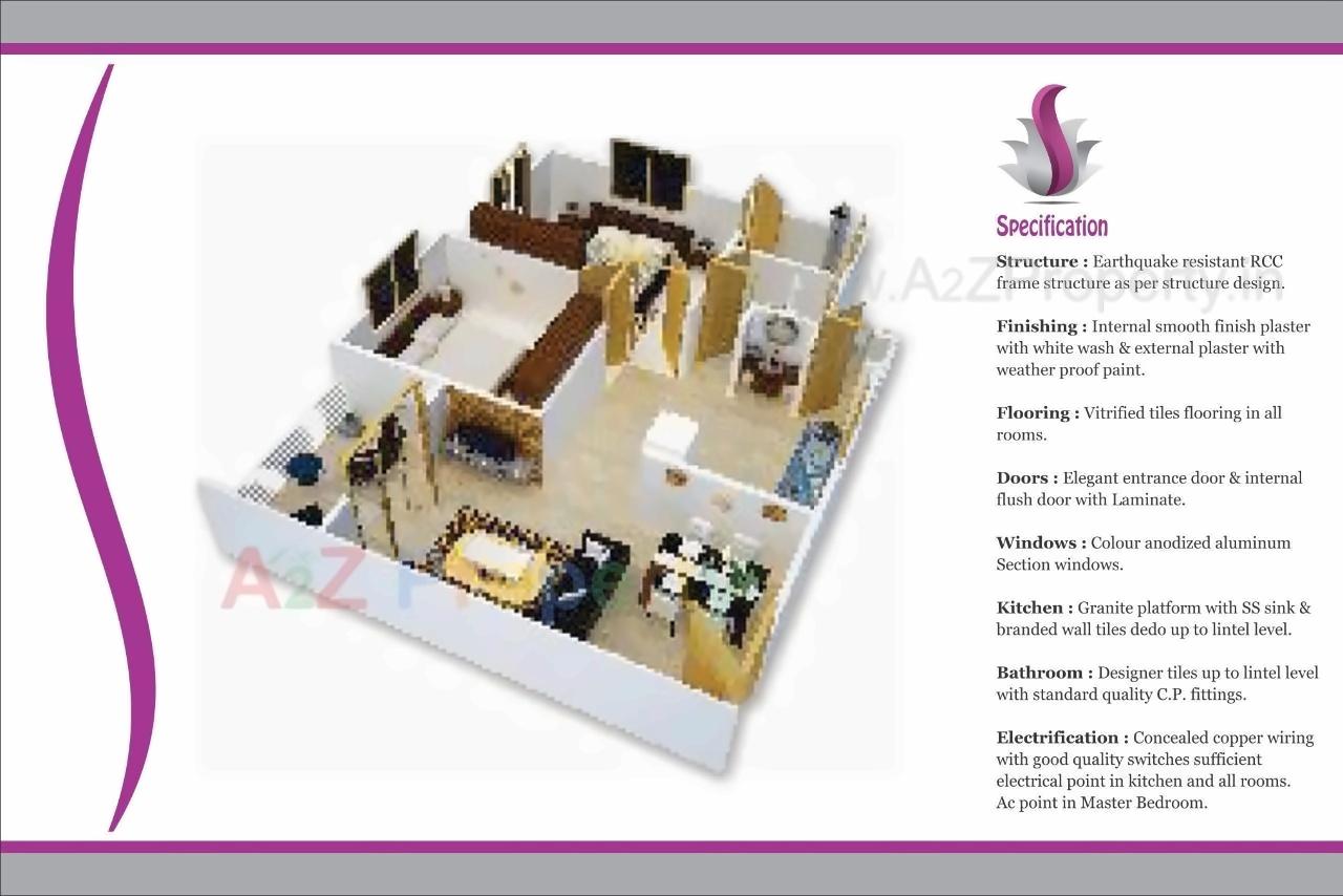 Layout of real estate project Shree Siddheshwer Heights located at Sayajipura, Vadodara, Gujarat