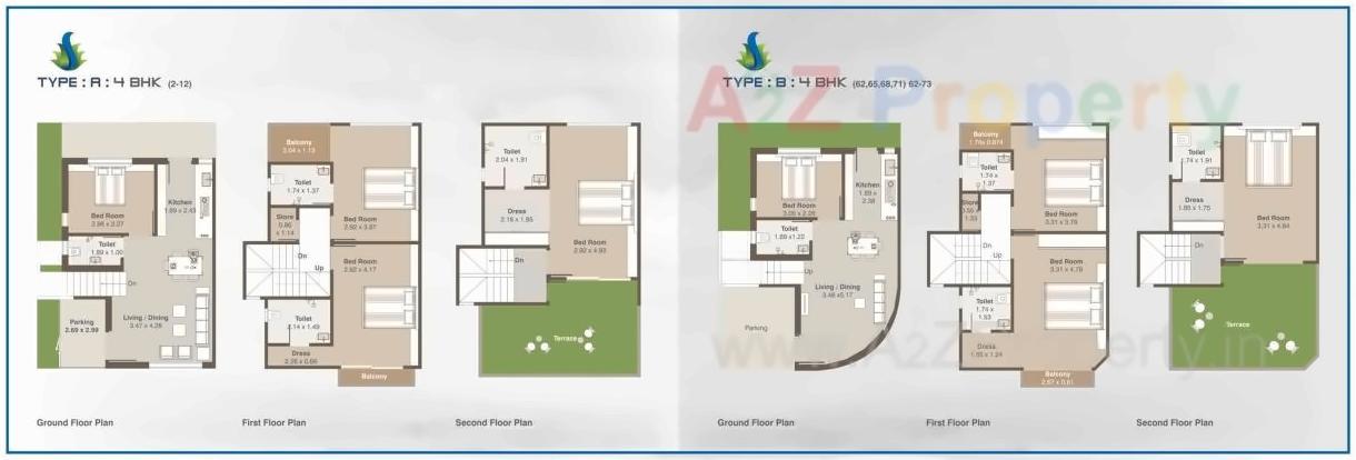 Layout of real estate project Shree Siddheshwer Holy Home located at Sayajipura, Vadodara, Gujarat